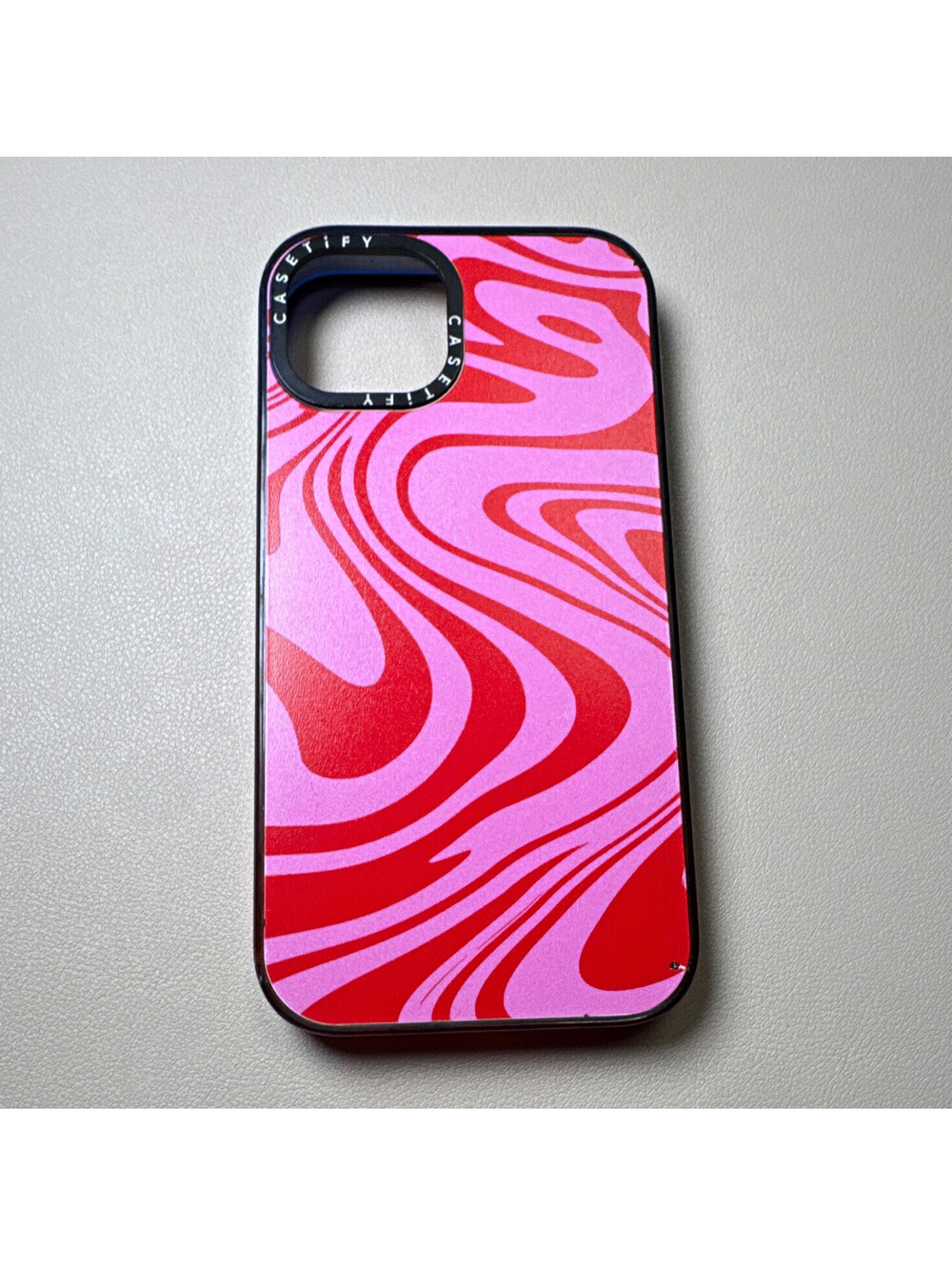 CASETiFY Pink & Red Swirl Patterned Protective Back Case Phone Cover